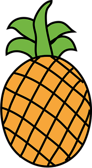 Stylized Pineapple Graphic