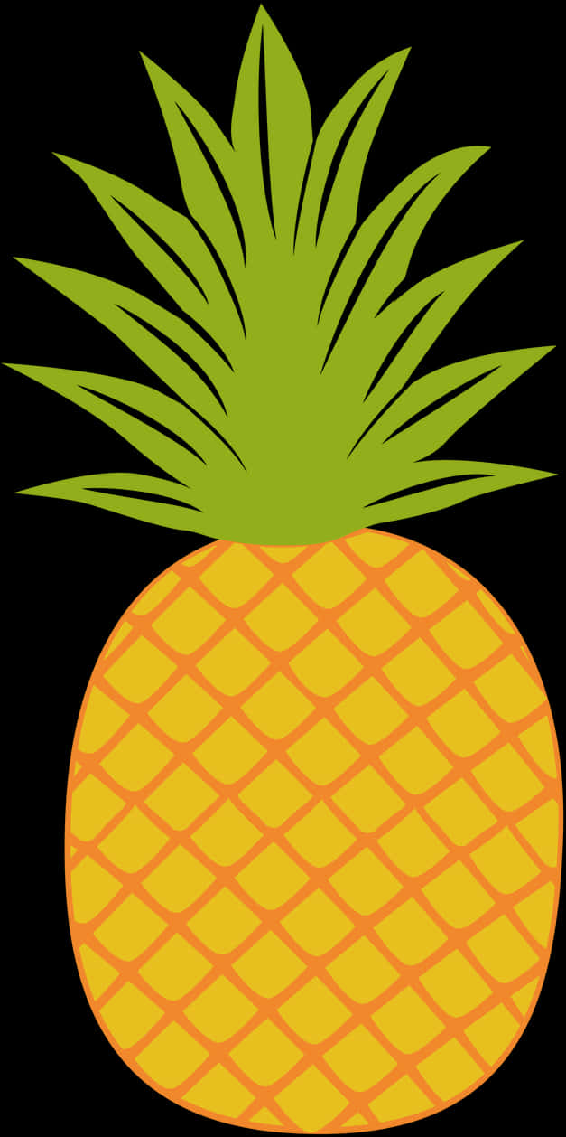 Stylized Pineapple Graphic