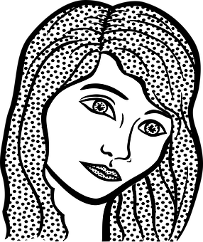 Stylized Portrait Blackand White