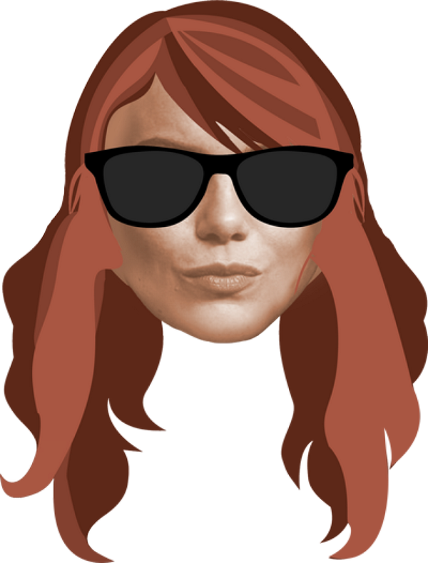 Stylized Portraitof Womanwith Sunglasses