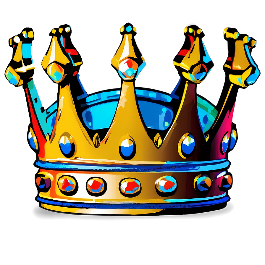 Stylized Queen Crown Graphic Png Wqv67