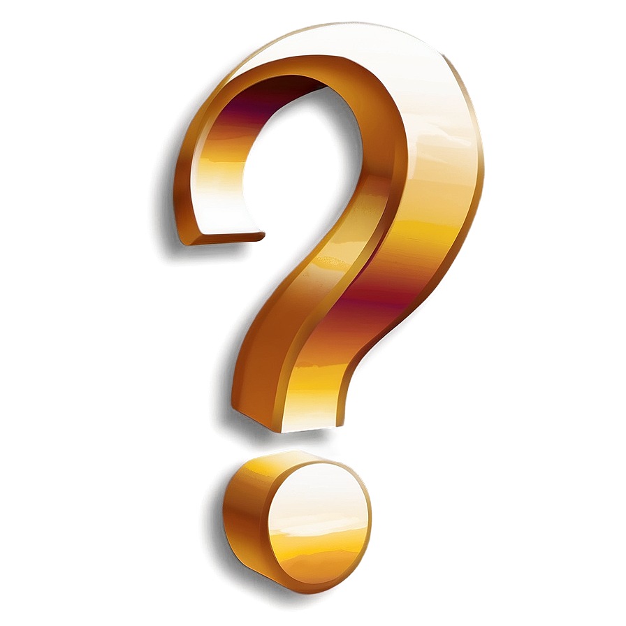 Stylized Question Mark Png Hpo