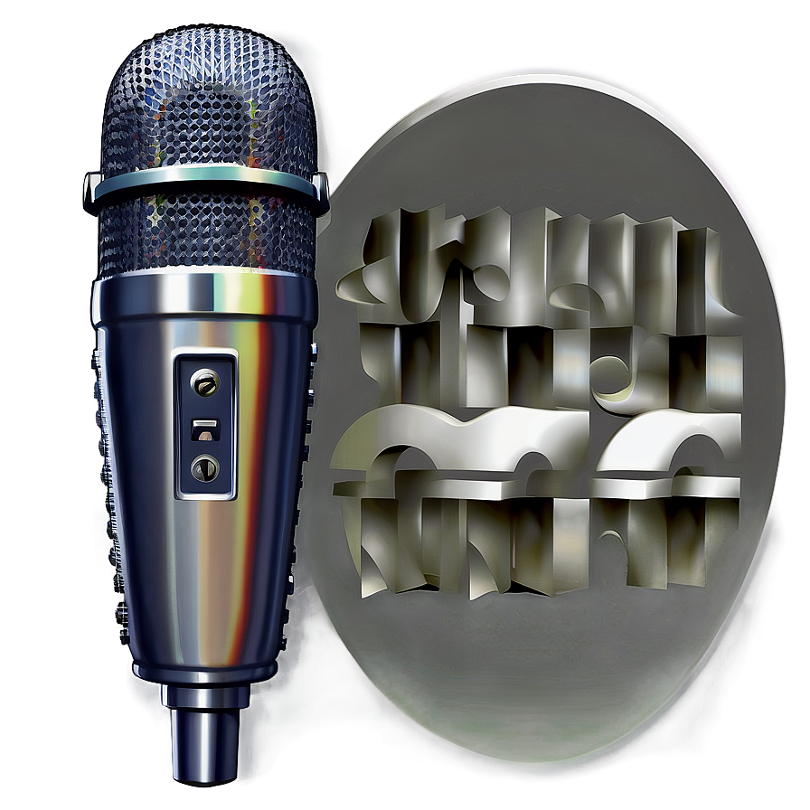 Stylized Radio Microphone Png 06272024