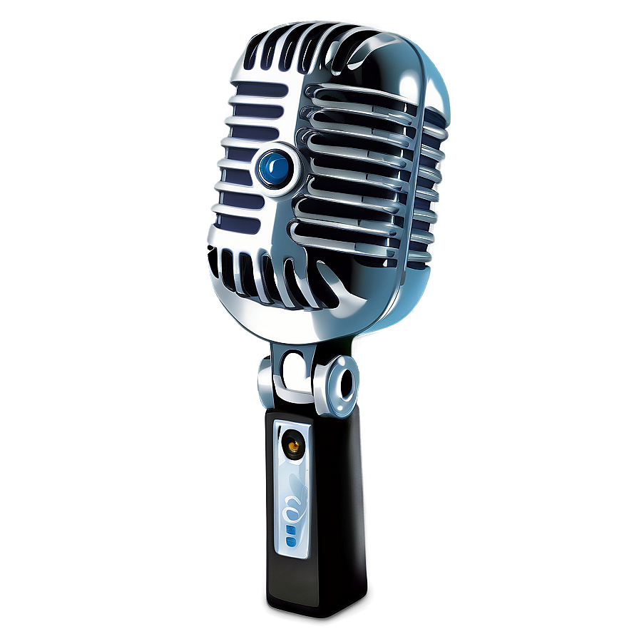 Stylized Radio Microphone Png Gri