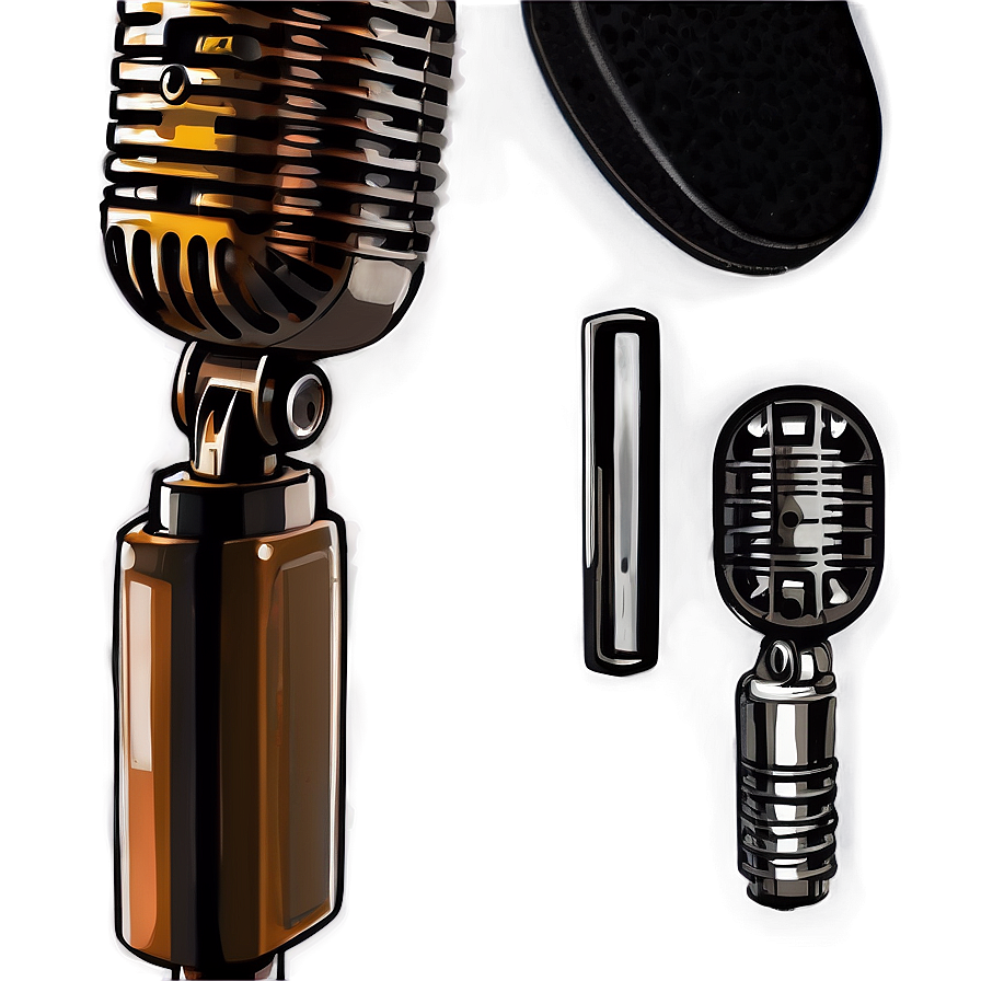 Stylized Radio Microphone Png Imp