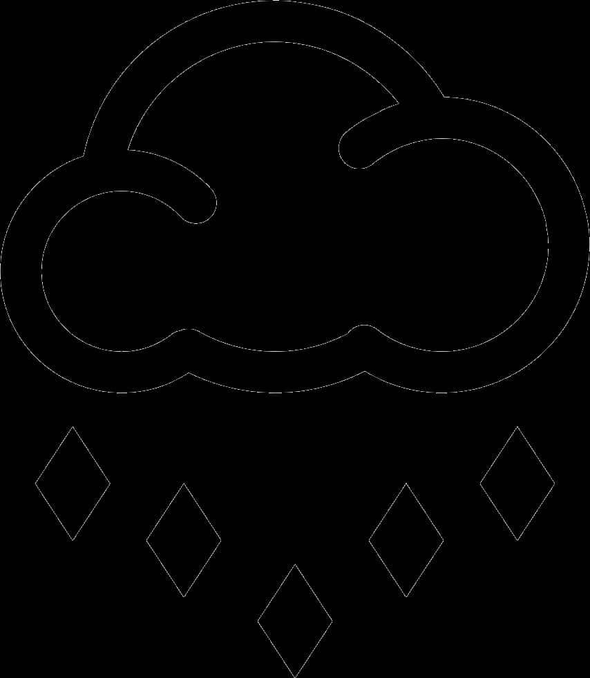 Stylized Rain Cloud Icon