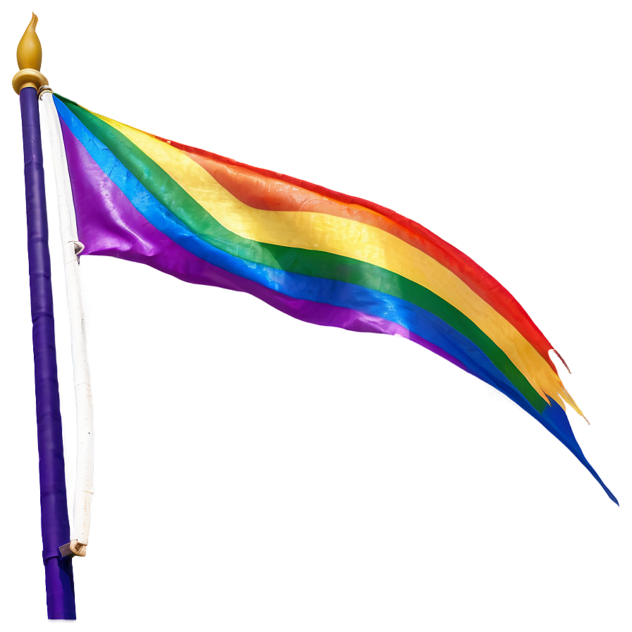 Stylized Rainbow Flag Png Mhe84