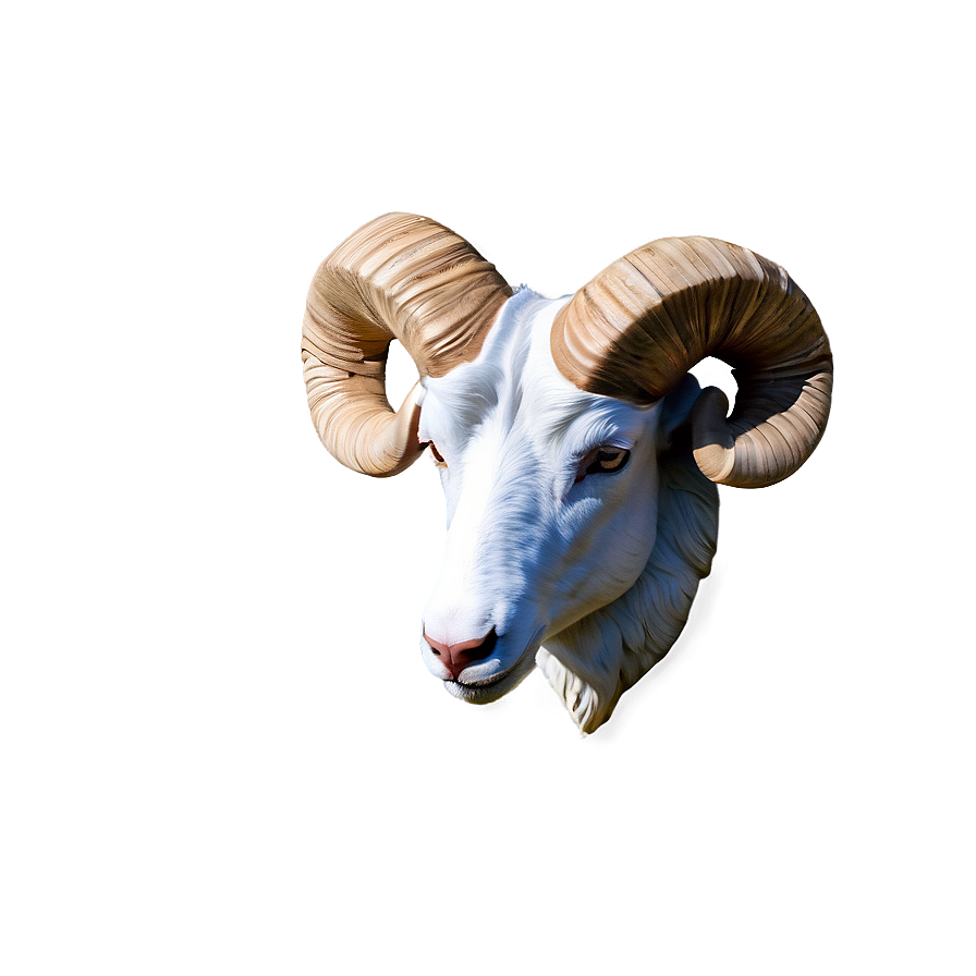 Stylized Ram Head Design Png 88