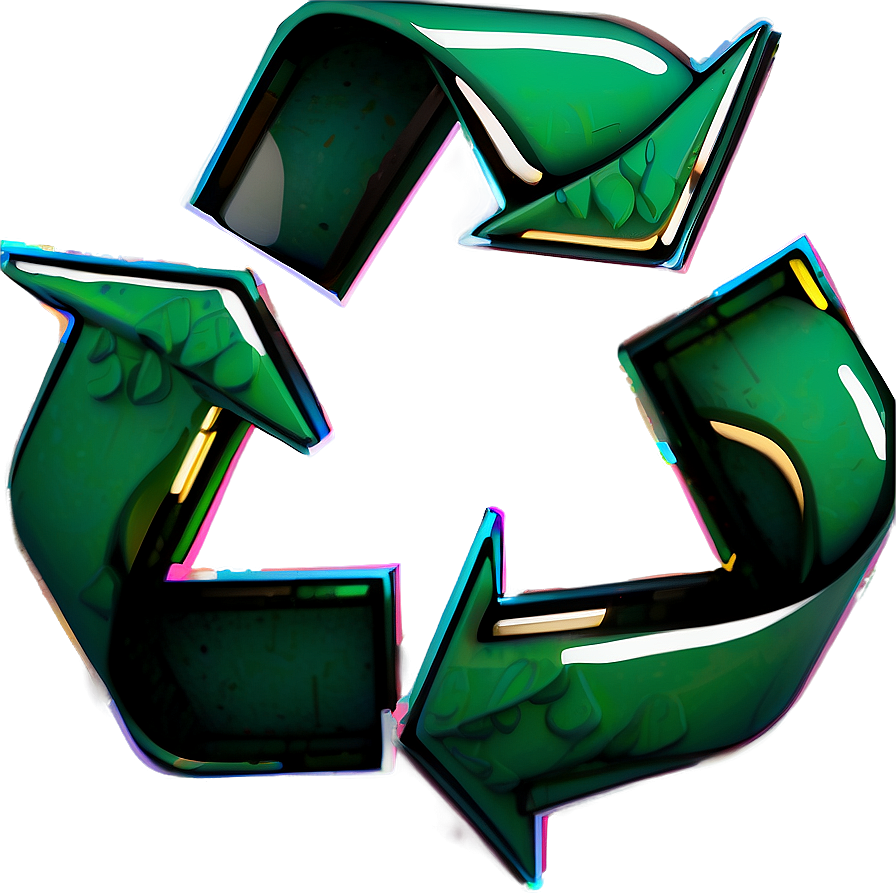 Stylized Recycle Symbol Png 06212024