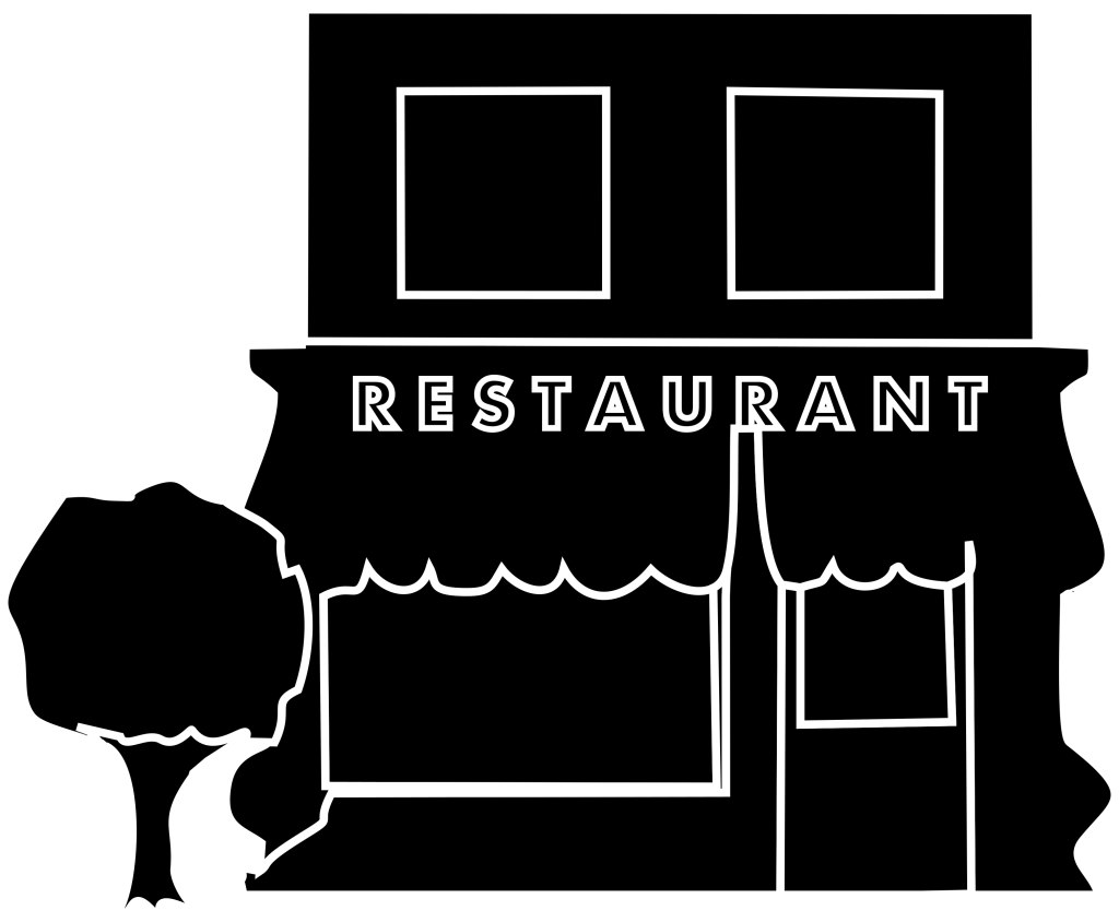 Stylized Restaurant Facade Vector