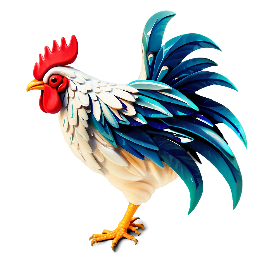 Stylized Rooster Profile Png 3