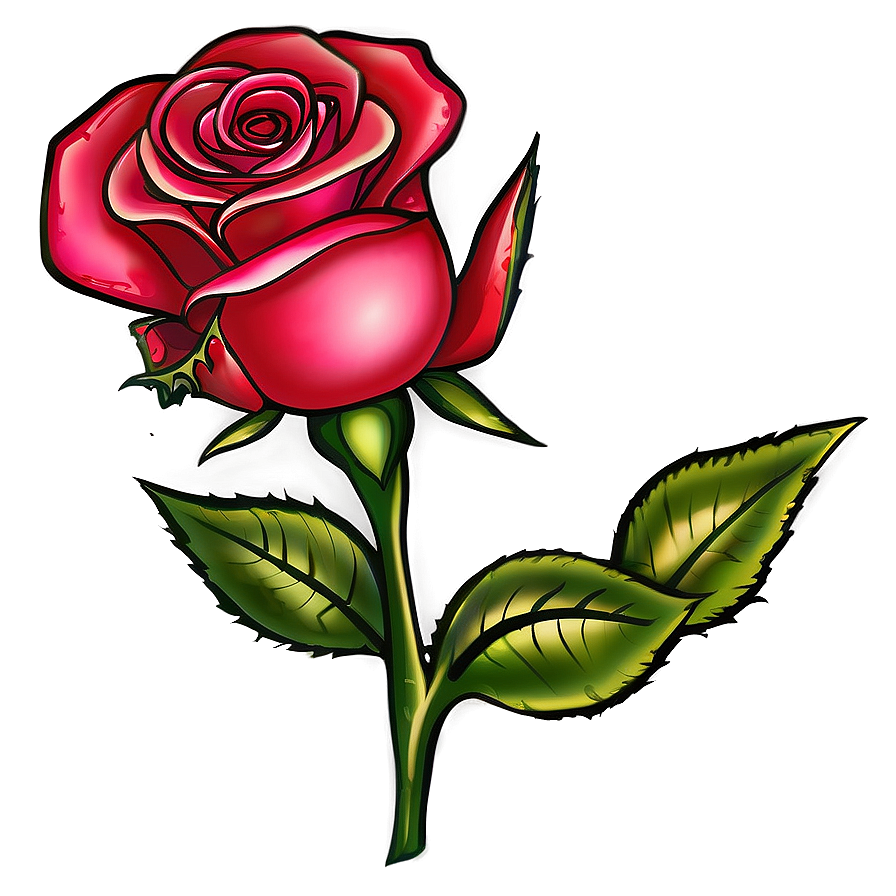 Stylized Rose Clipart Png Cee15