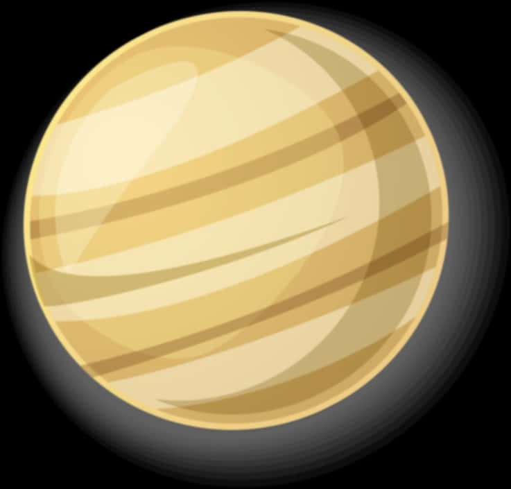 Stylized Saturn Illustration