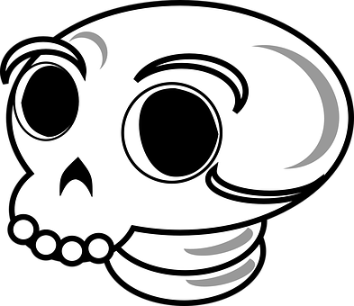 Stylized Skull Graphic