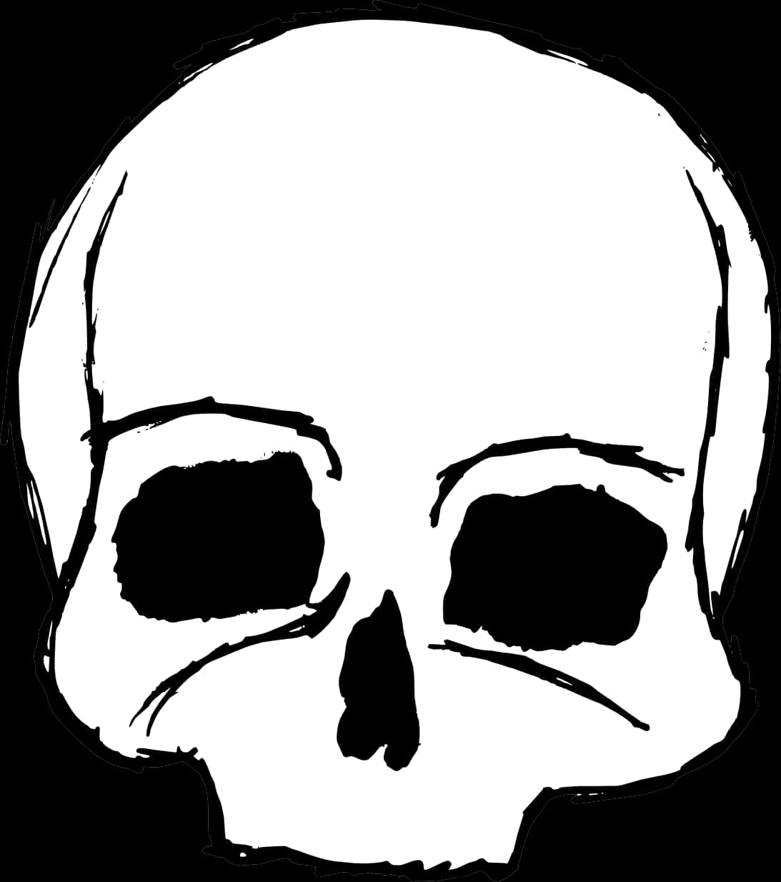 Stylized Skull Graphic