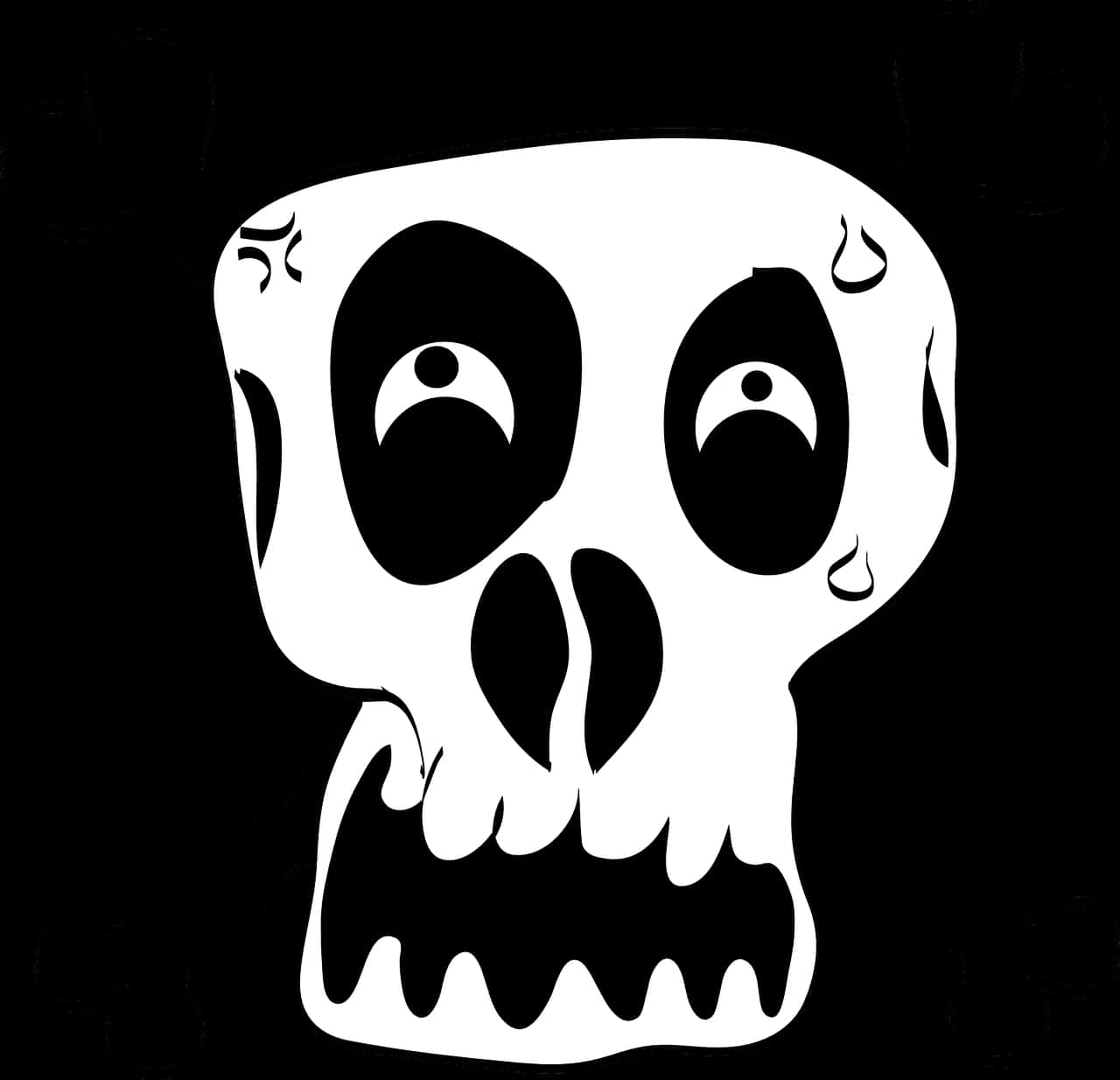 Stylized Skull Graphic