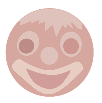 Stylized Smiley Face Graphic