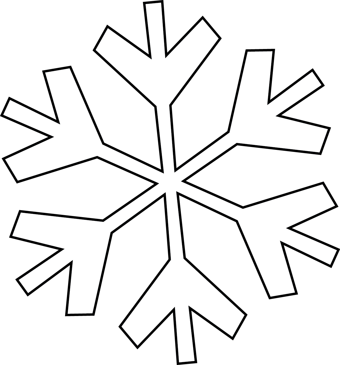 Stylized Snowflake Graphic