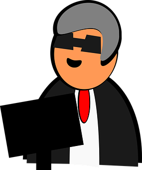 Stylized Spy Character Cartoon