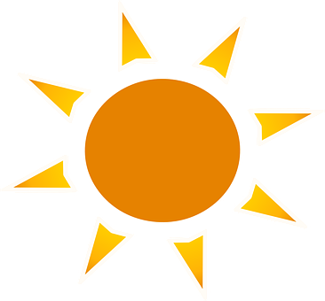 Stylized Sun Graphic