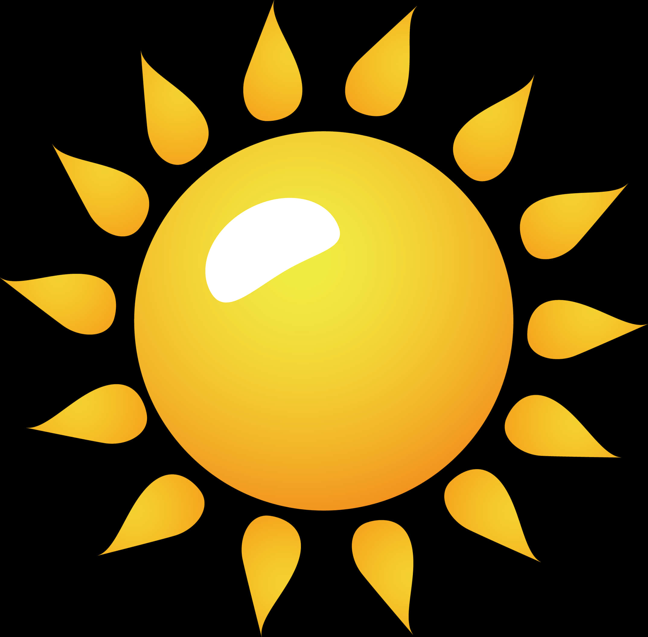 Stylized Sun Illustration