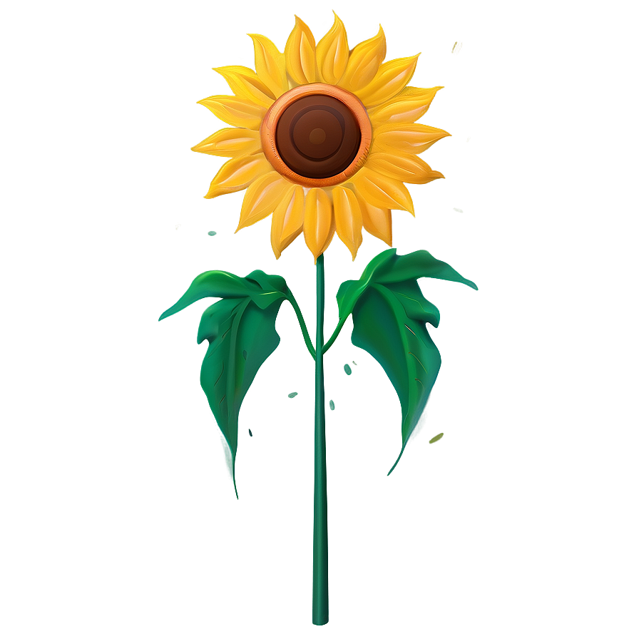 Stylized Sunflower Png Hlj2