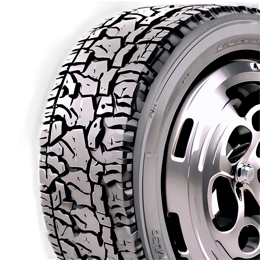 Stylized Tire Tread Png Sah62