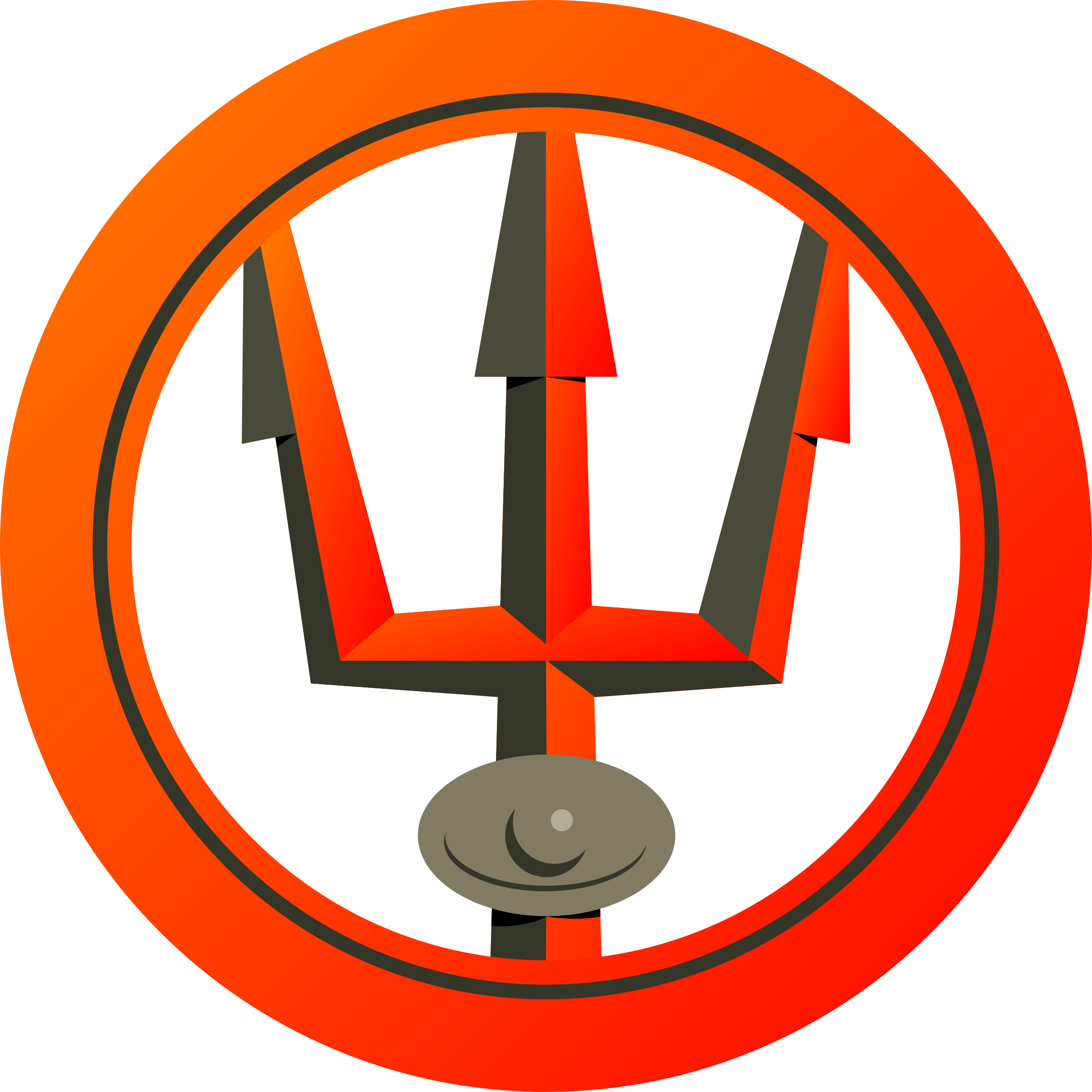 Stylized Trident Icon