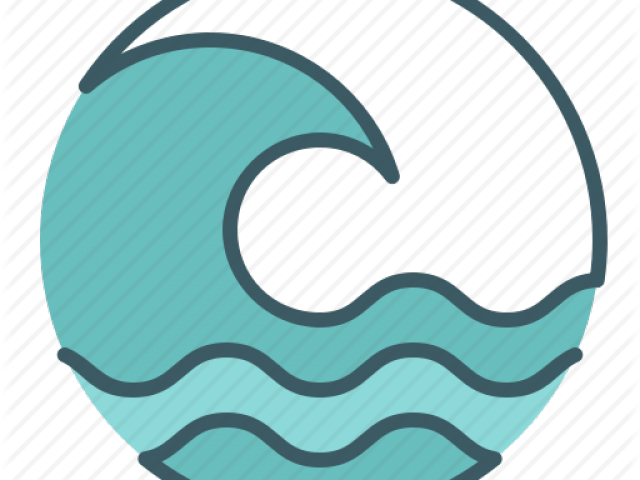 Stylized Tsunami Wave Icon