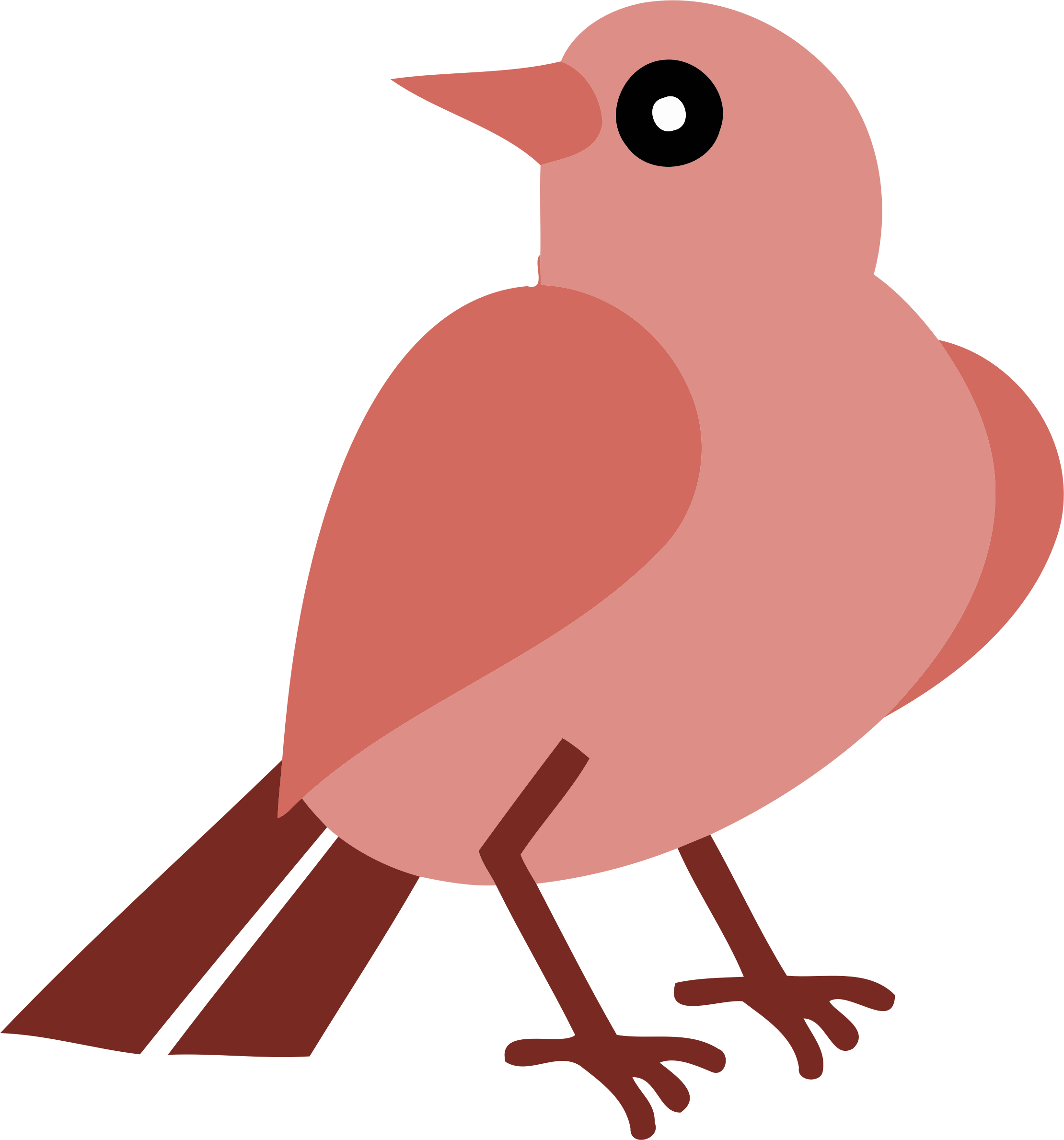 Stylized Vector Robin Illustration