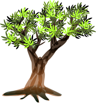 Stylized Vector Tree Illustration