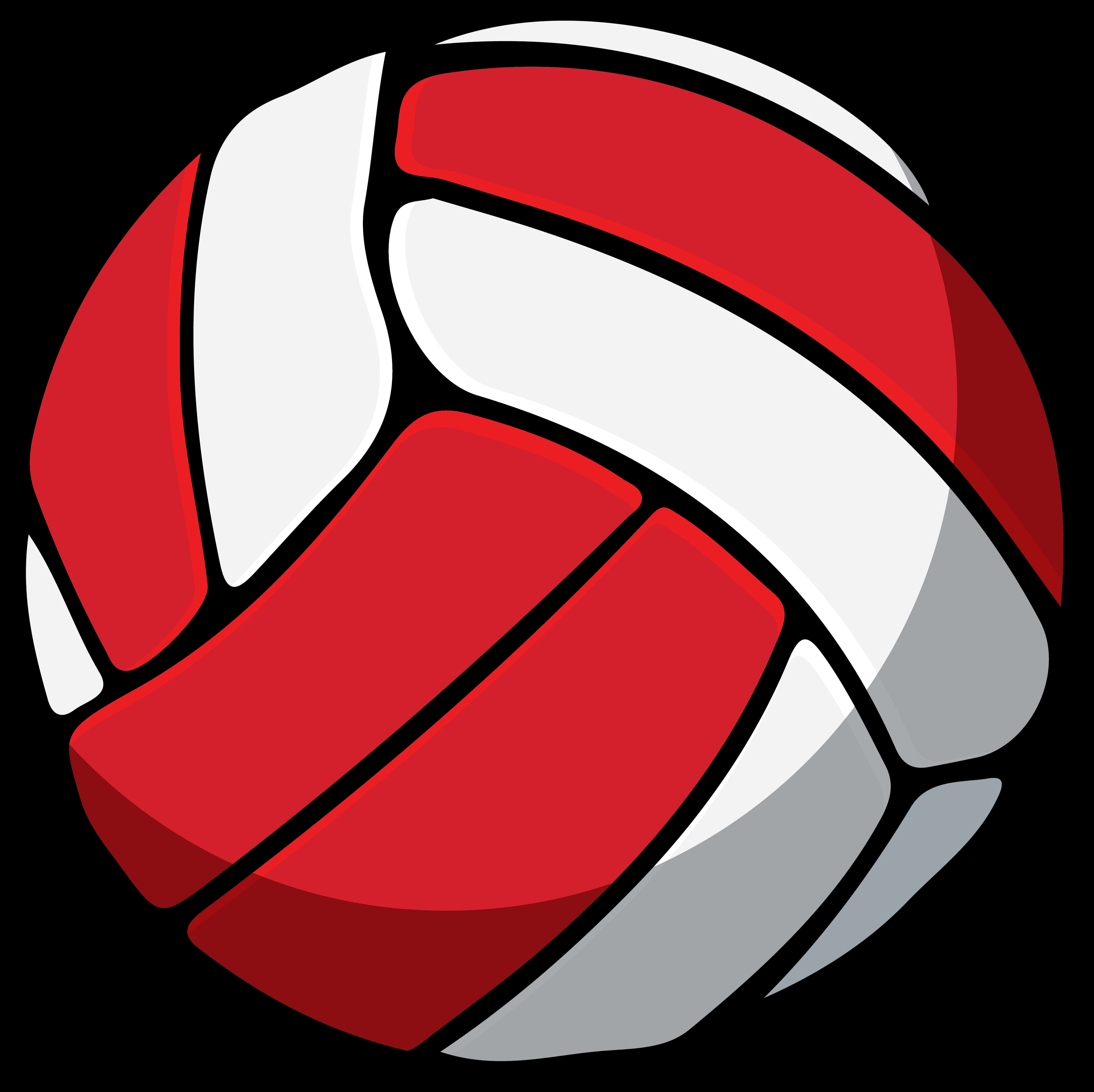 Stylized Volleyball Graphic