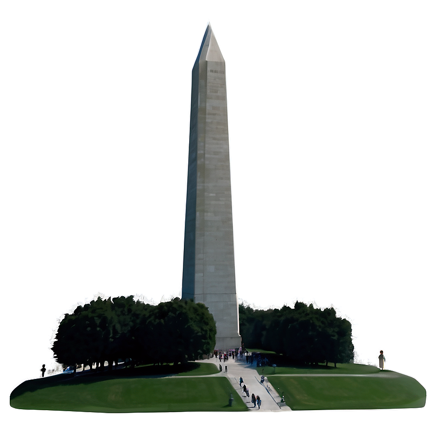 Stylized Washington Monument Graphic Png Ehk80