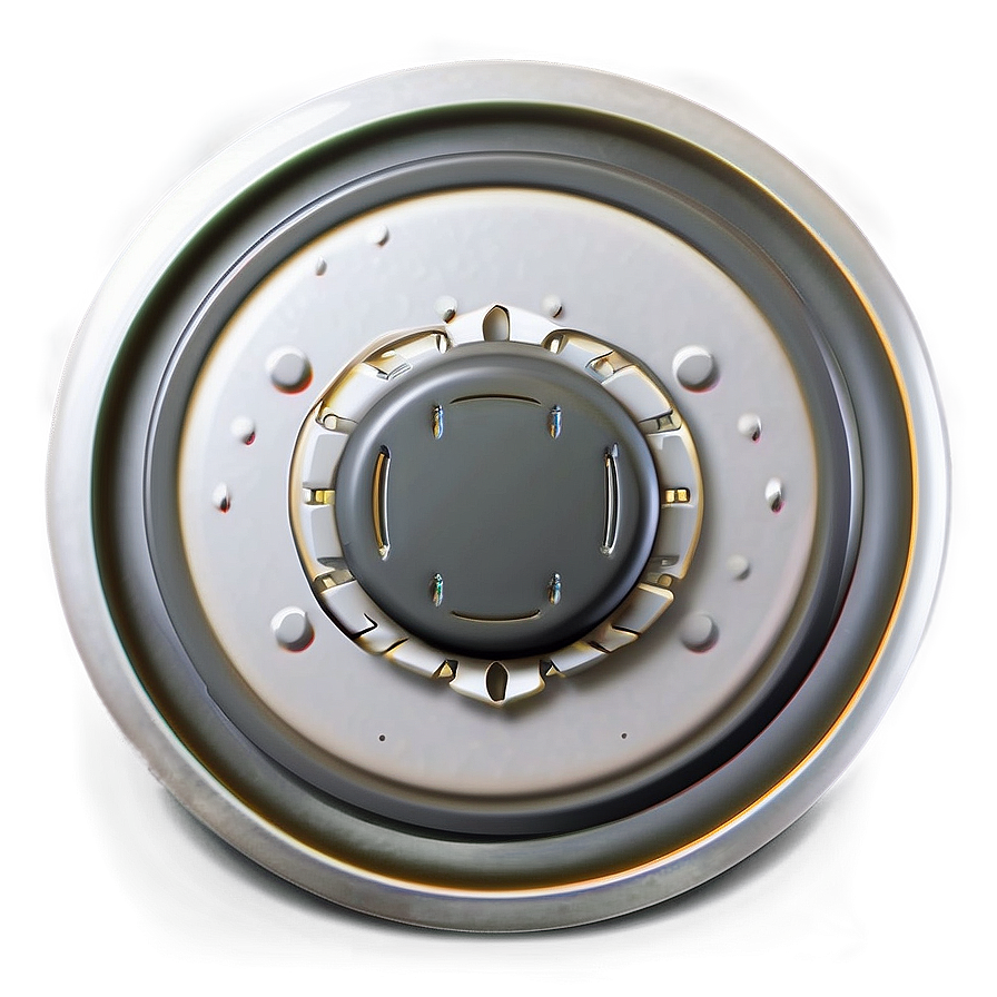 Stylized White Button Png 35