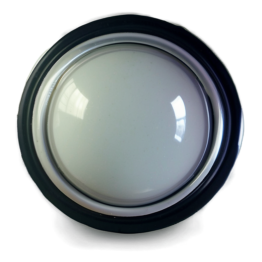 Stylized White Button Png 82