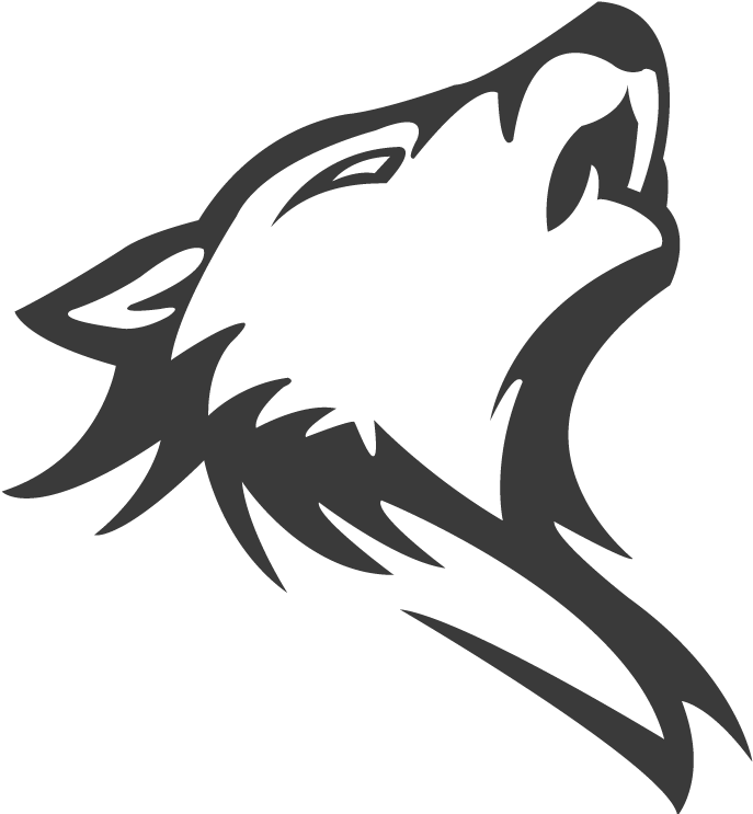 Stylized Wolf Head Logo