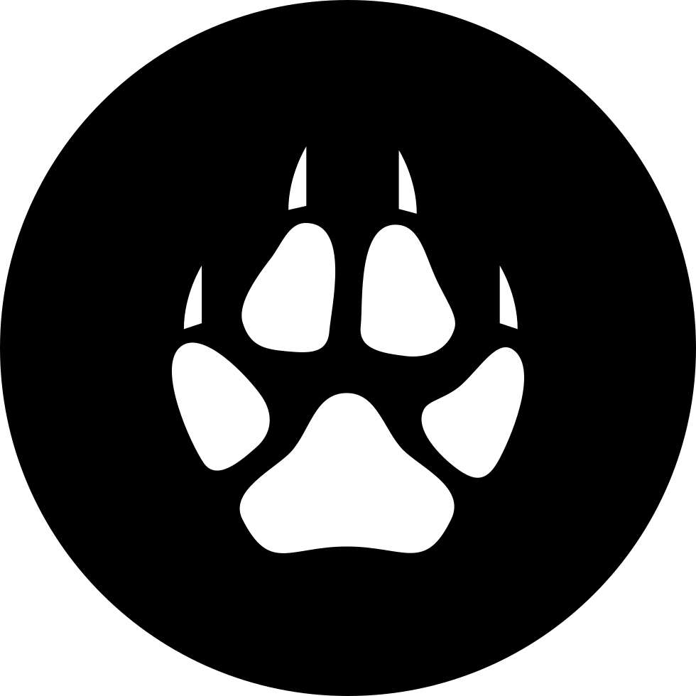 Stylized Wolf Paw Logo