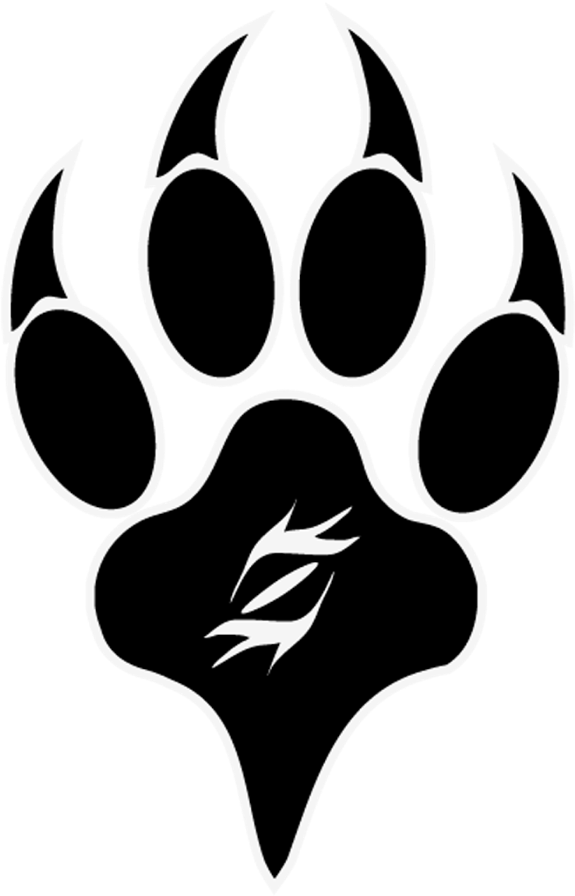 Stylized Wolf Paw Logo