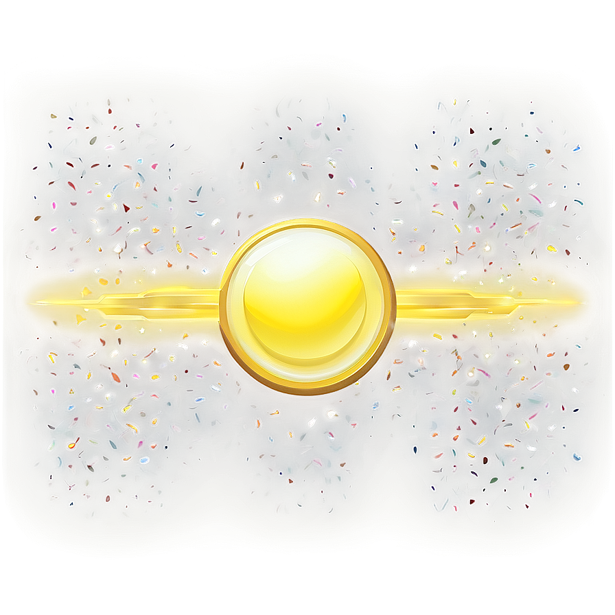 Stylized Yellow Circle Object Png Gqg68