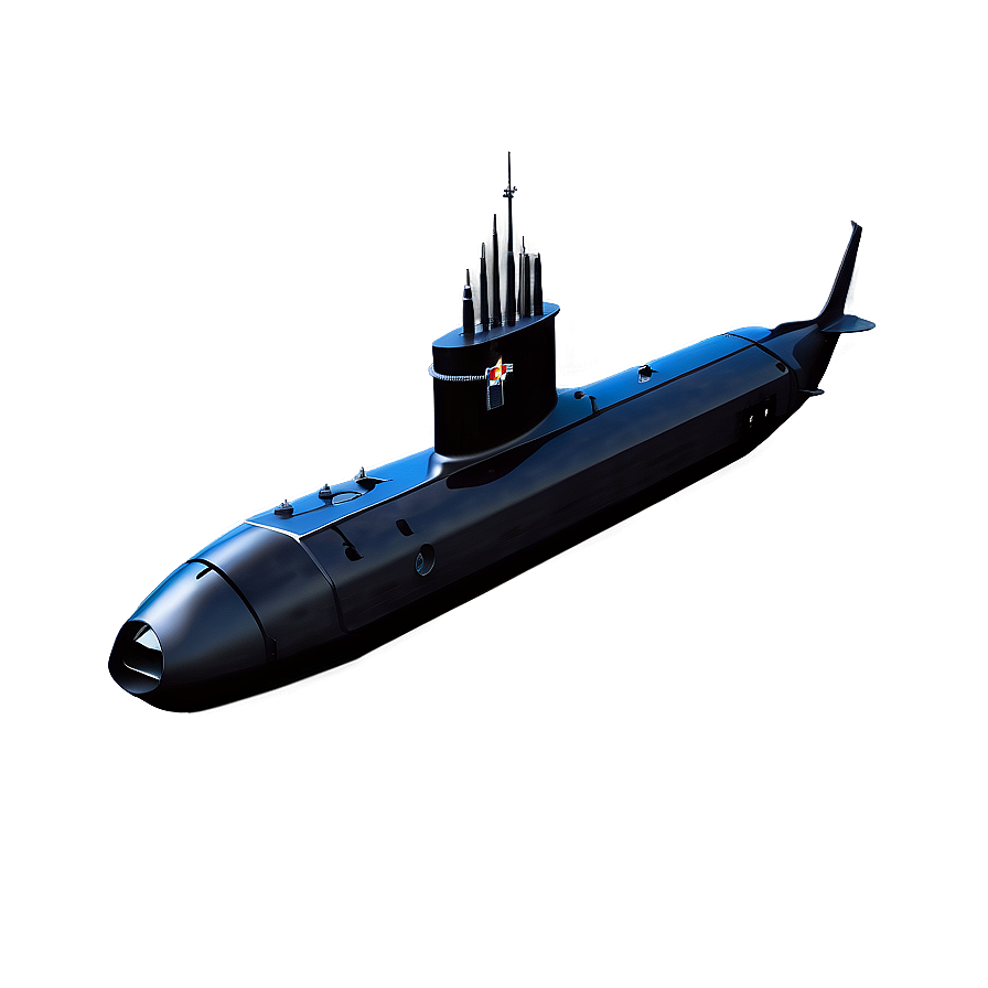 Submarine With Periscope Png Rhu35