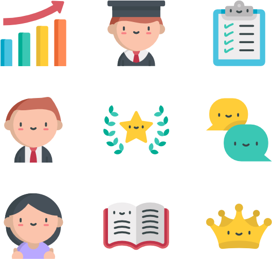 Success Motivation Icons Set