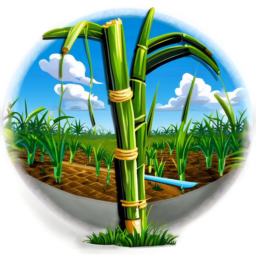 Sugarcane Farming Landscape Png Wij