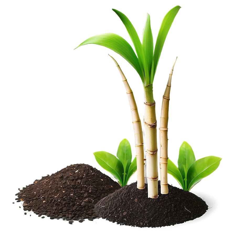 Sugarcane Seedling Growing Png Pyw