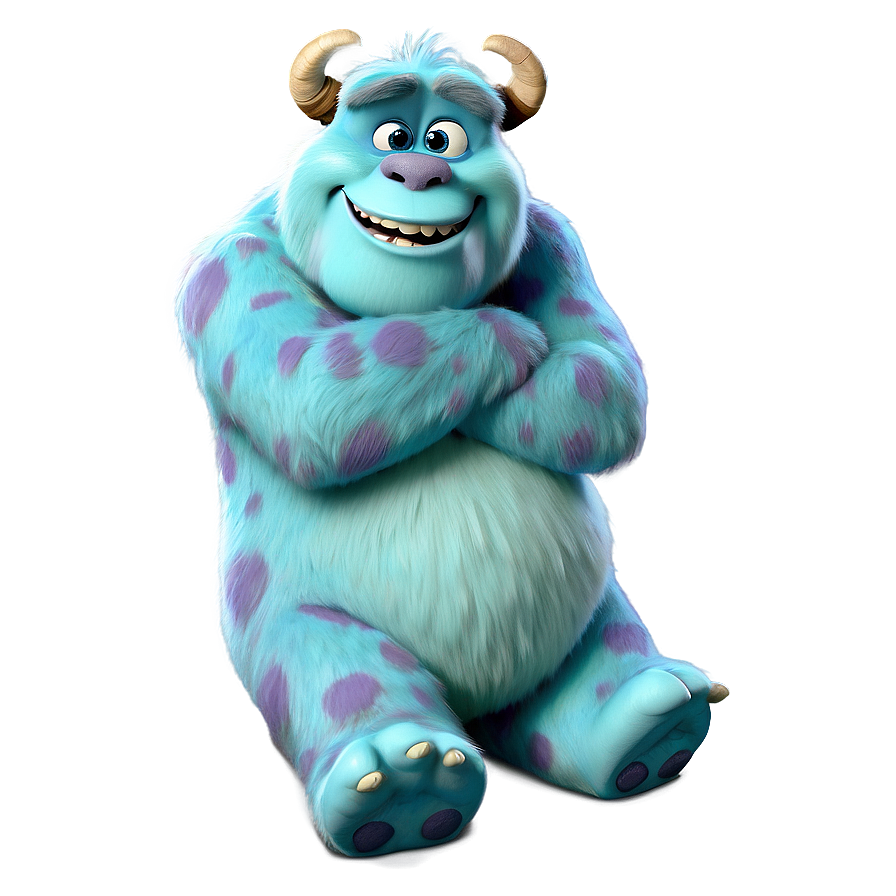 Sulley Hugging Boo Png Lii