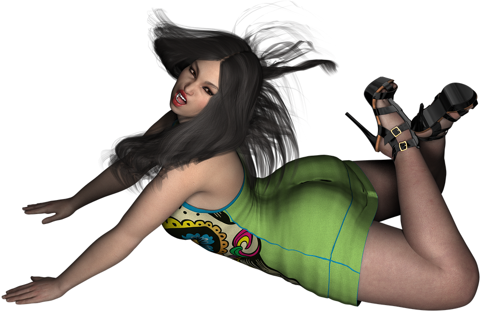 Sultry Pose3 D Model