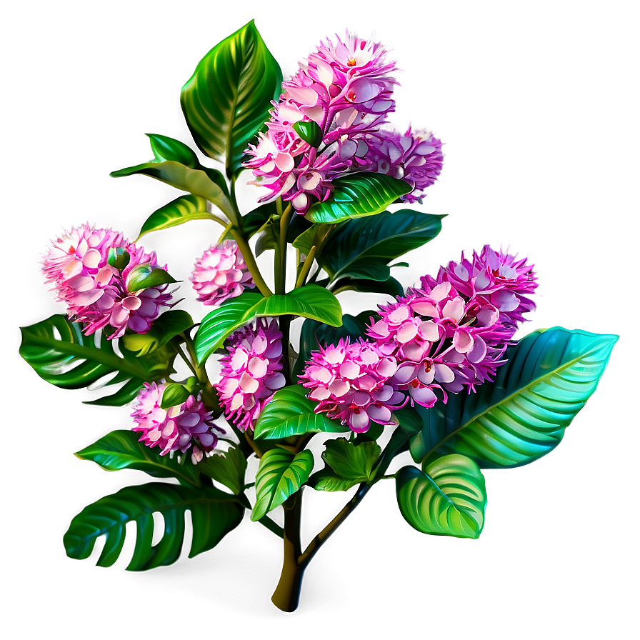 Summer Bloom Bush Png 63