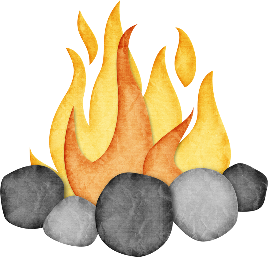 Summer Campfire Clipart