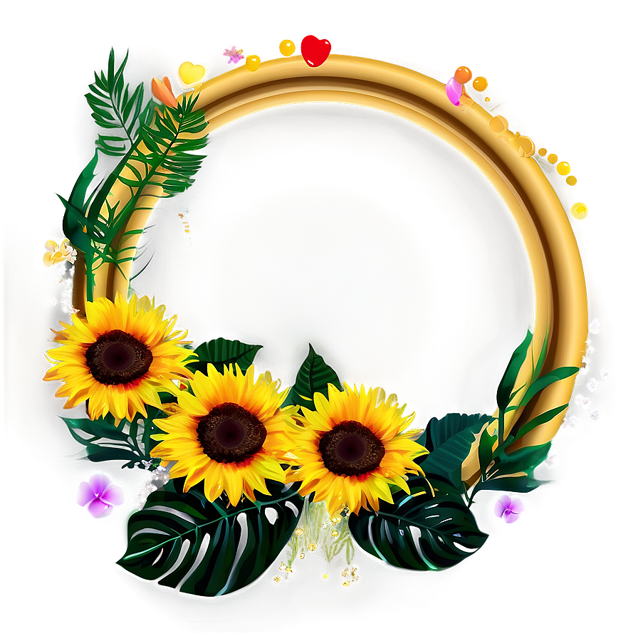 Summer Circle Frame Png Kbk48