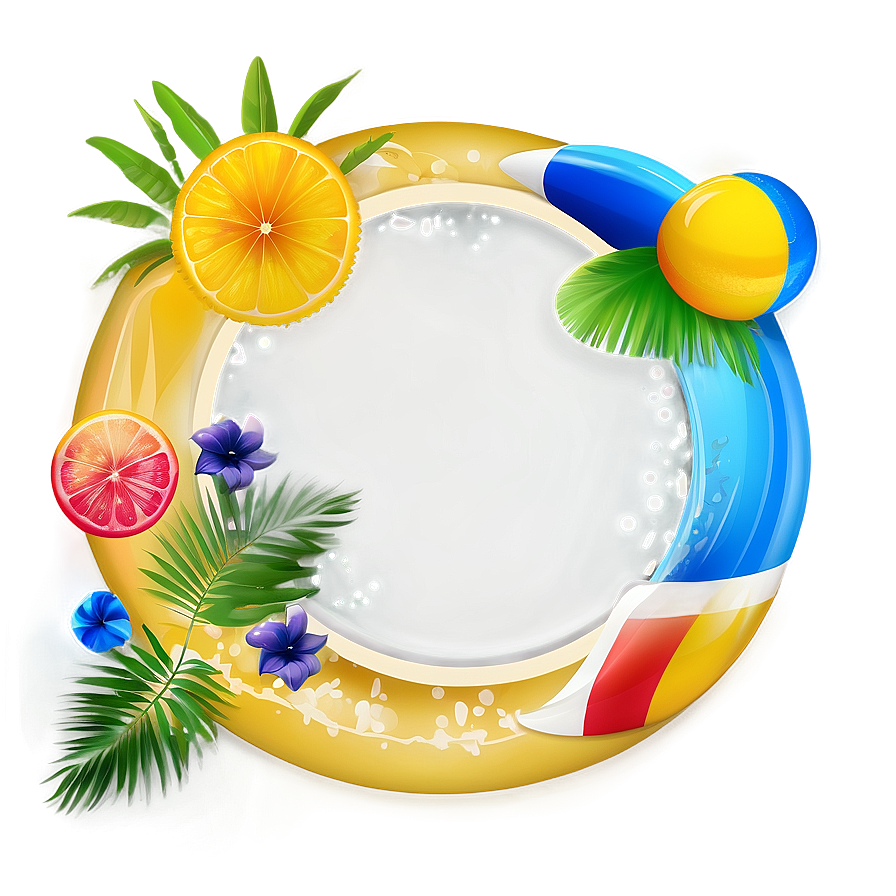 Summer Circle Frame Png Rqw