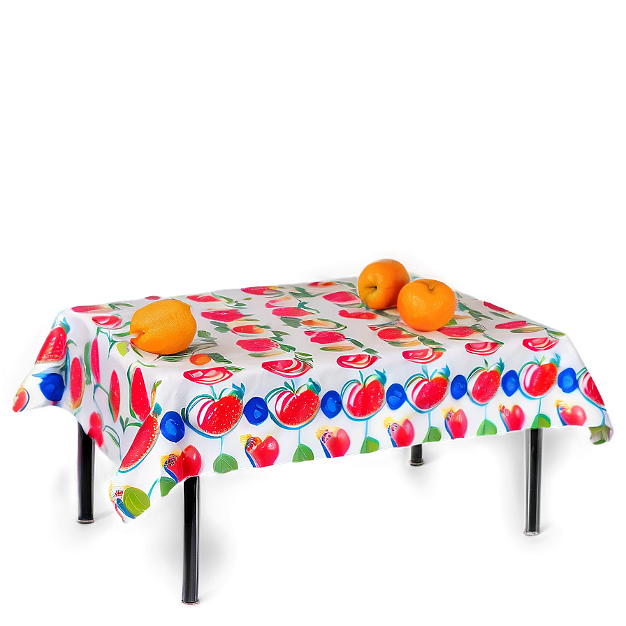 Summer Fruit Pattern Table Cloth Png Vjt